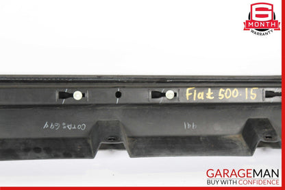 13-19 Fiat 500 Electric Left Driver Side Skirt Rocker Panel Molding Silver OEM