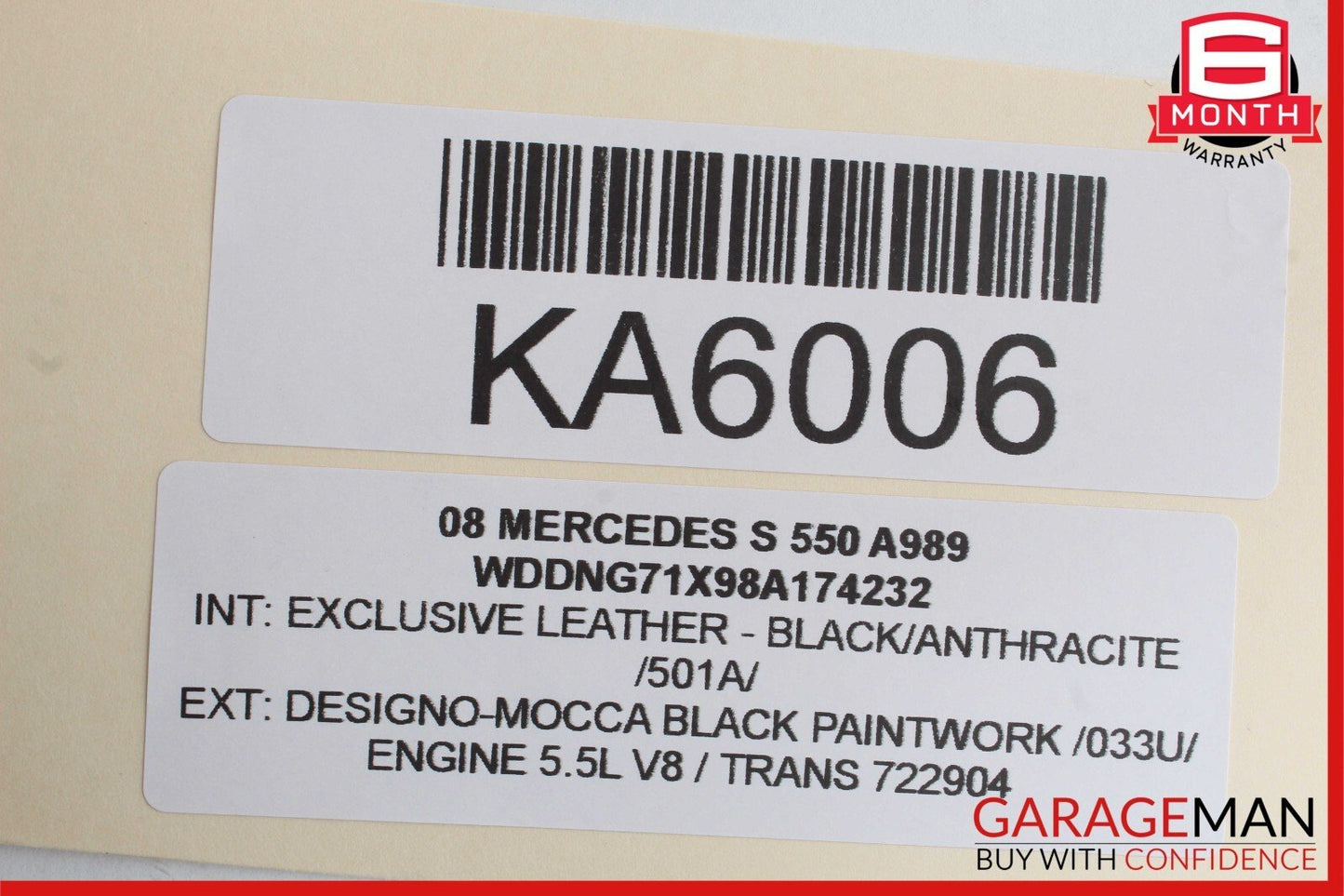 07-13 Mercedes W221 S550 S600 Rear Left Side Exterior Door Handle Keyless Go OEM