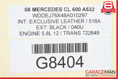 07-14 Mercedes W221 S550 CL550 Rear Left Lower Control Arm 1403521205 OEM