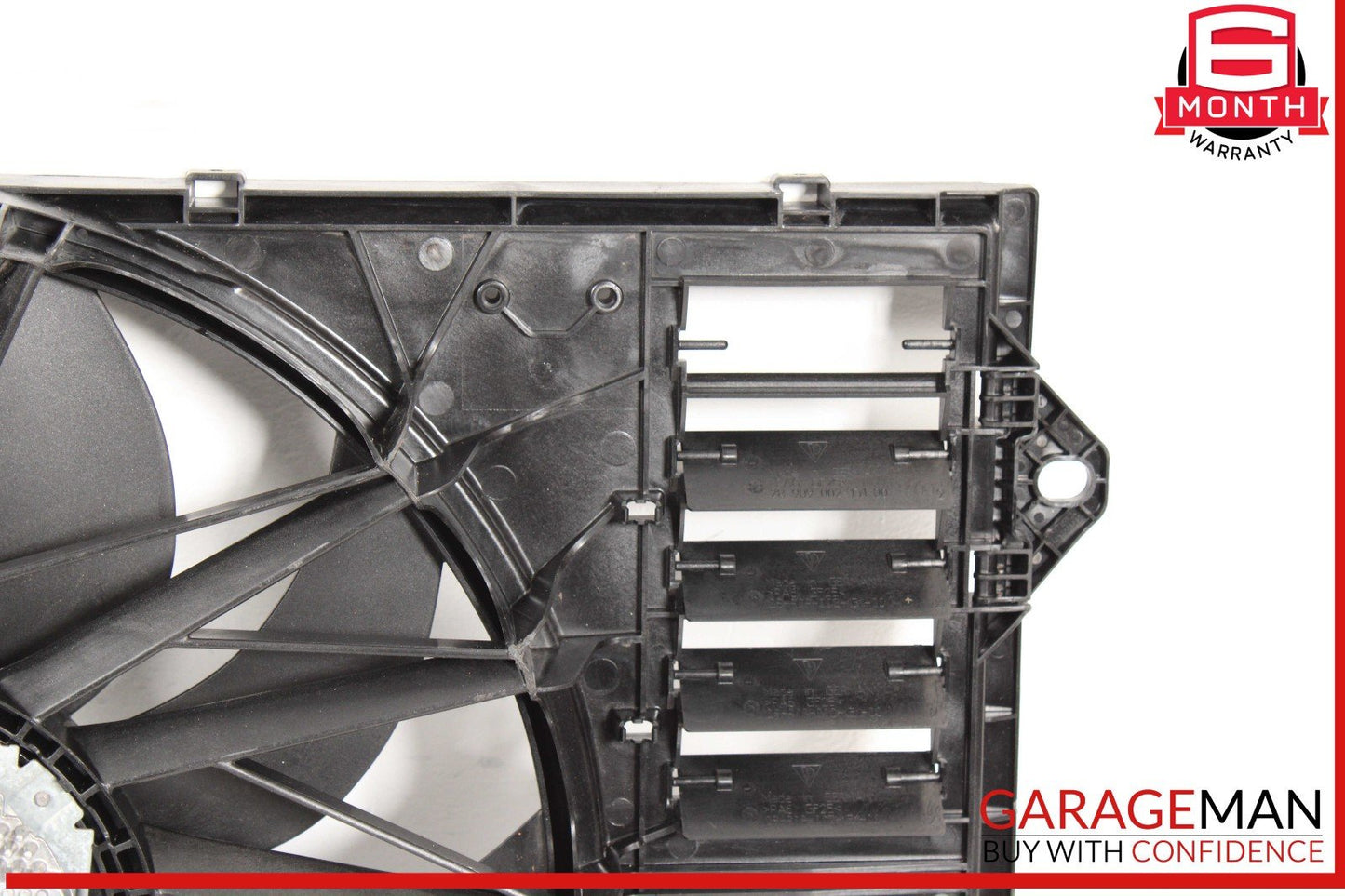 10-16 Porsche Panamera 970 Radiator Engine Electric Cooling Fan Shroud Assy OEM