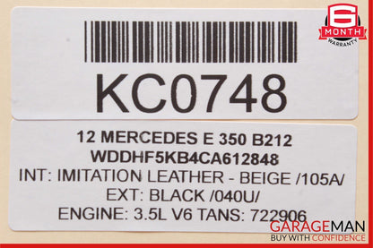 08-20 Mercedes W212 E350 C300 Front Right Passenger Side Seat Controller Module