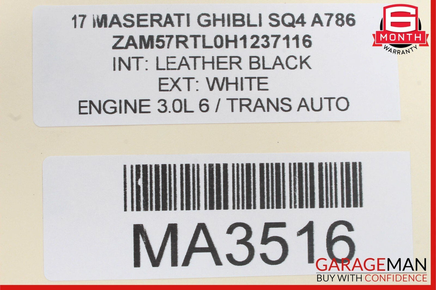 14-17 Maserati Ghibli Rear Left / Right Side Suspension Control Arm Bar Link