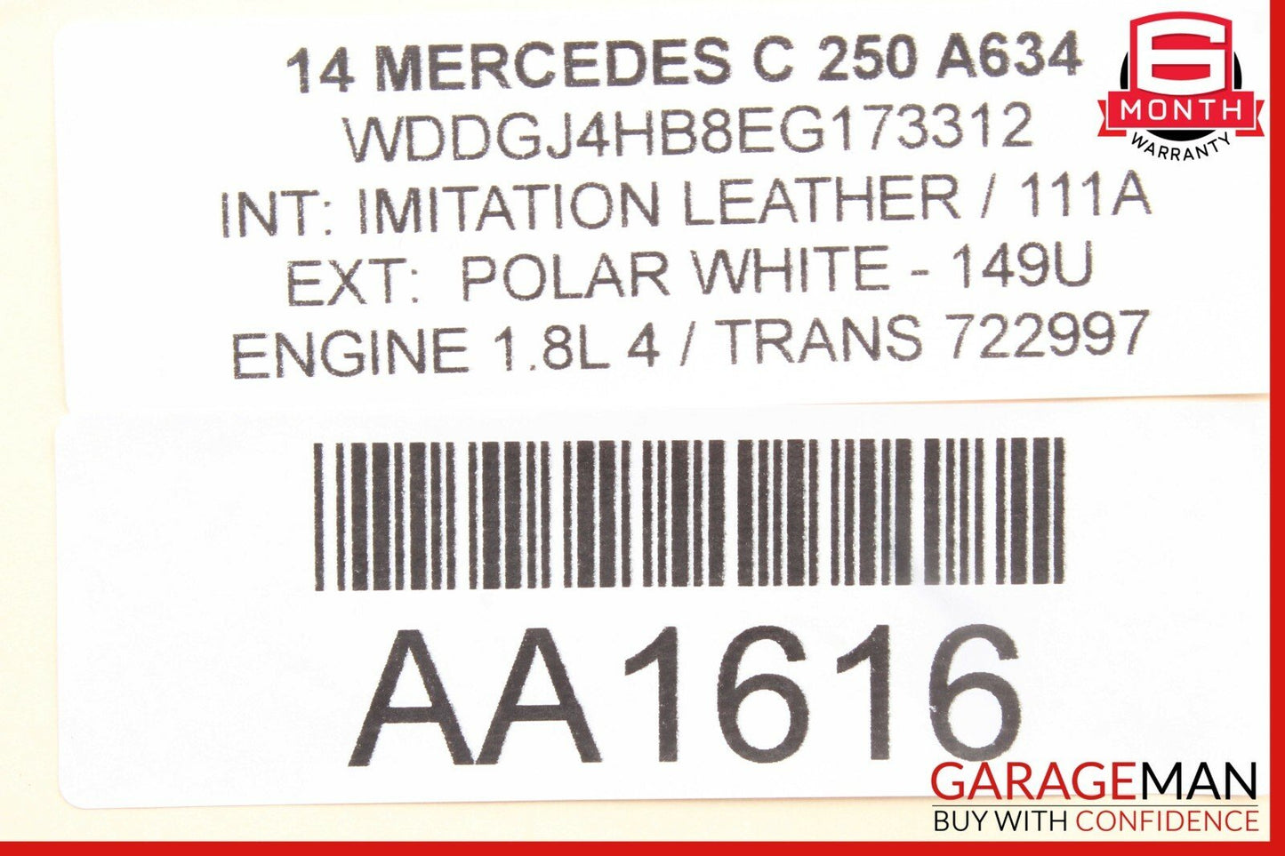 08-15 Mercedes W204 C250 Front Right Passenger Side Door Control Module Unit
