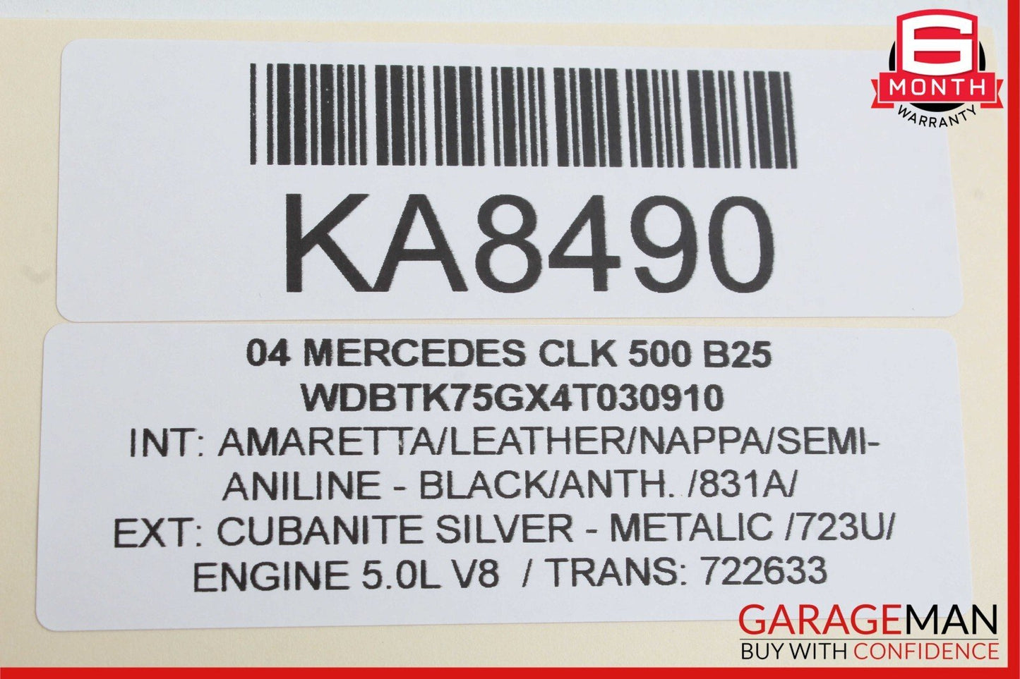 03-09 Mercedes W209 CLK500 CLK55 AMG Convertible Top Roof Control Module Unit