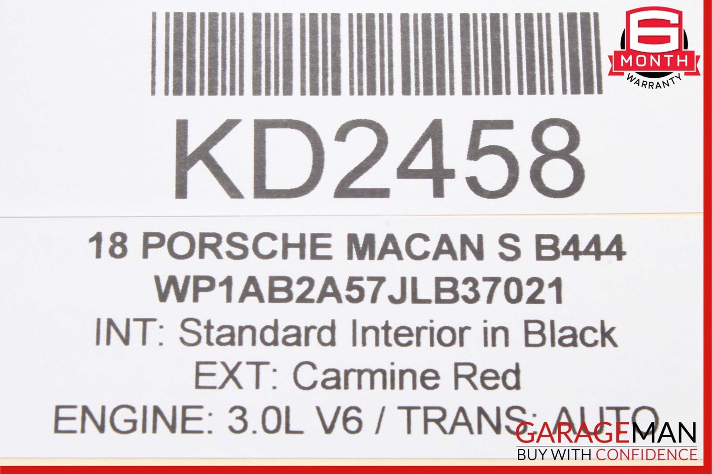 15-21 Porsche Macan 95B Throttle Accelerator Gas Pedal Sensor Assy OEM