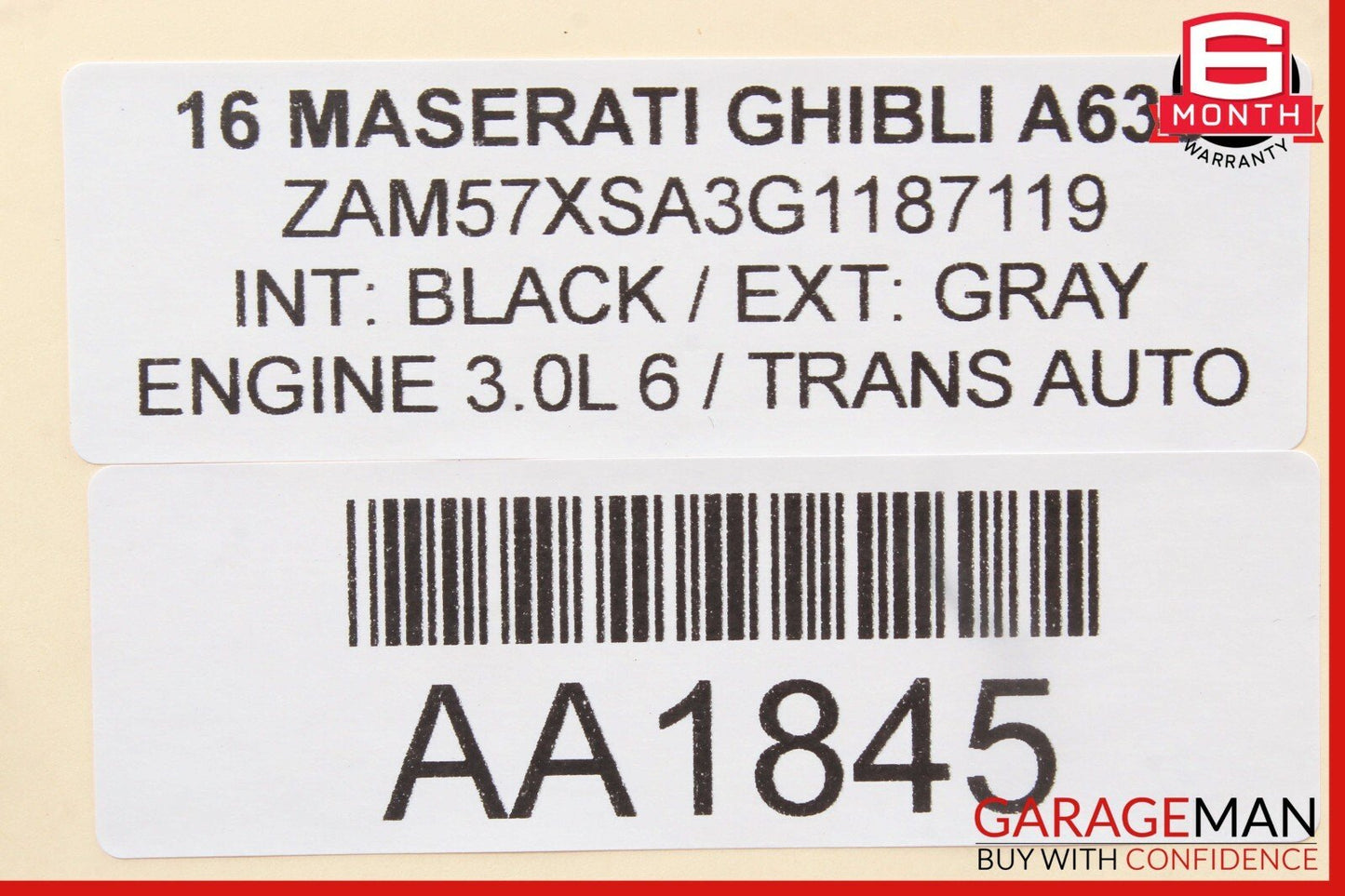 14-17 Maserati Ghibli Rear Left Side Door Molding Moulding Trim Panel Cover OEM