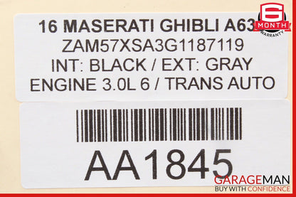 14-17 Maserati Ghibli Rear Left Side Door Molding Moulding Trim Panel Cover OEM