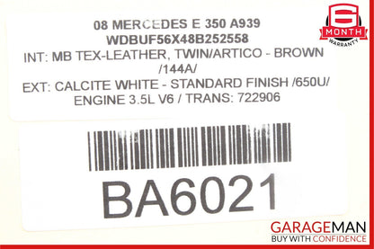 03-09 Mercedes W211 E350 E550 Front Left Side Door Window Regulator Motor Unit