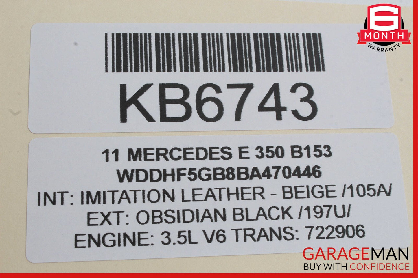 08-16 Mercedes W212 E350 C350 GLK350 Rear Left Door Window Regulator Motor OEM