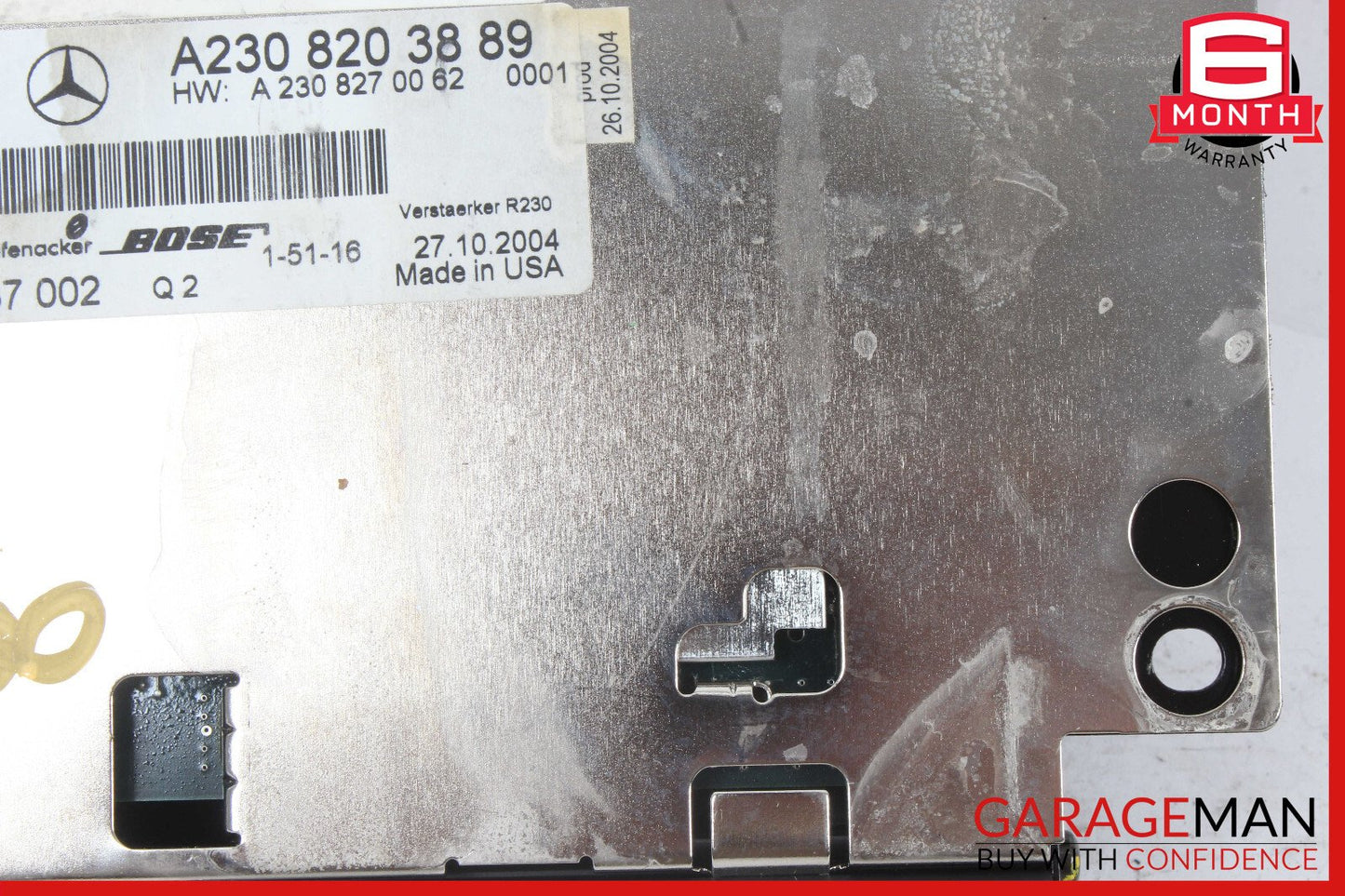 05-08 Mercedes R230 SL500 SL55 AMG Bose Audio Amplifier Amp Control Module Unit