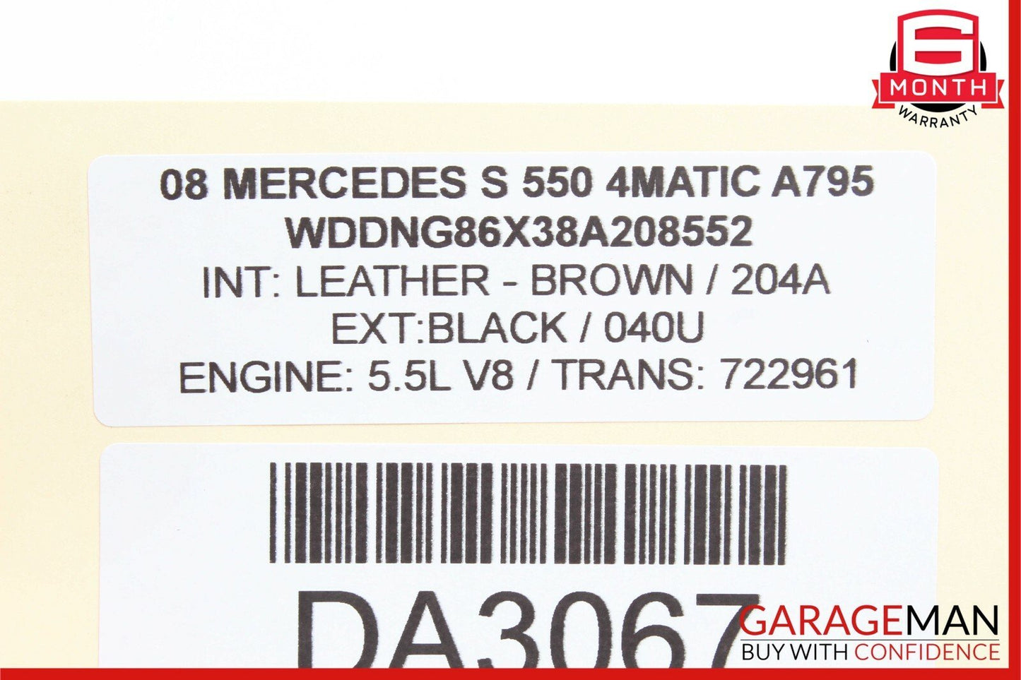 07-13 Mercedes W221 S550 CL600 Front Left Side Seat Control Switch Assembly Q05