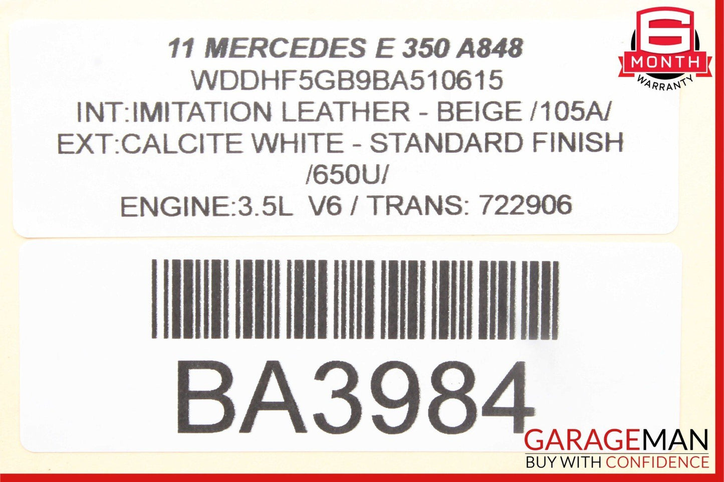 10-18 Mercedes W212 E350 E550 CLS400 4Matic Steering Gear Coupling OEM