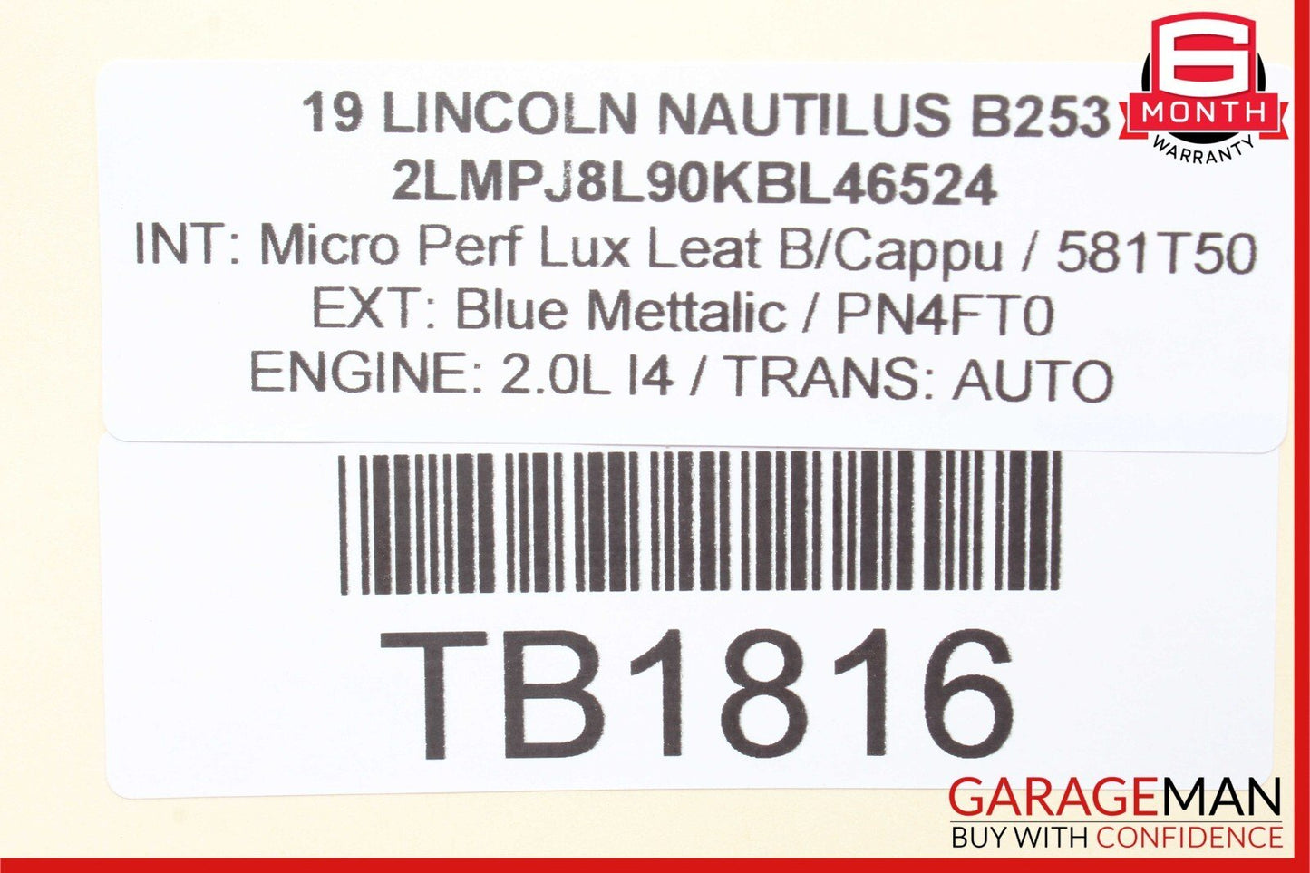 19-21 Lincoln Nautilus Rear Right & Left Side Shock Absorber Coil Spring Set OEM