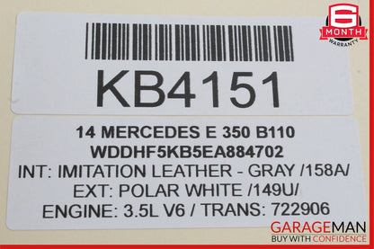 08-16 Mercedes E350 GLK350 E400 C300 Rear Right Door Window Regulator Motor OEM