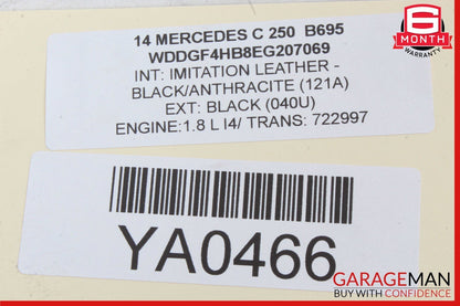 10-15 Mercedes W212 E350 C250 Rear / Front Right Side Exterior Door Handle Black