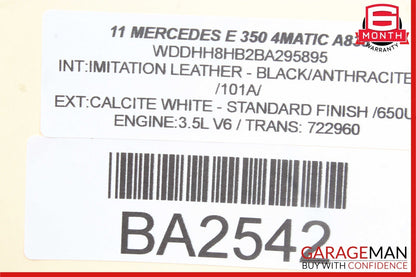 11-16 Mercedes W212 E350 Trunk Lid Lock Latch Actuator Release Handle Flap Motor