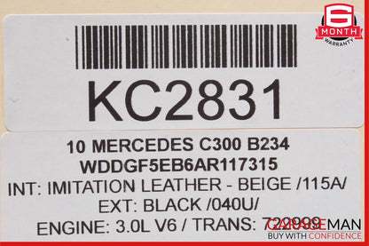 08-11 Mercedes W204 C300 C250 Front Left Driver Side Exterior Door Handle White
