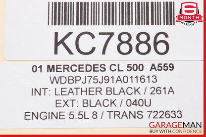 00-02 Mercedes W220 S55 CL55 AMG ECU ECM Engine Computer Control Module Unit OEM
