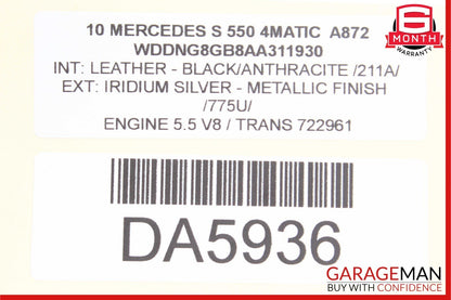 07-13 Mercedes S400 S550 CL600 Dash Suspension ESP Cluster Control Switch Module