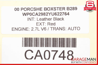 98-02 Porsche Boxster 986 Rear Spoiler Wing Trim Panel Cover Red / Blue