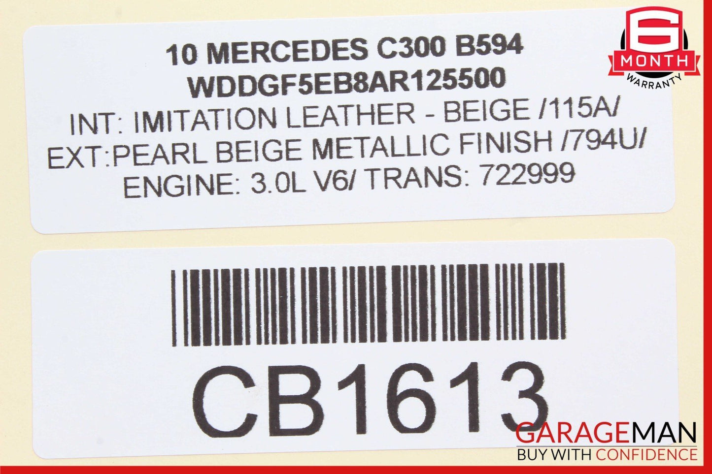 08-17 Mercedes C350 CLS550 C300 Rear Right / Left Side Upper Control Arm OEM