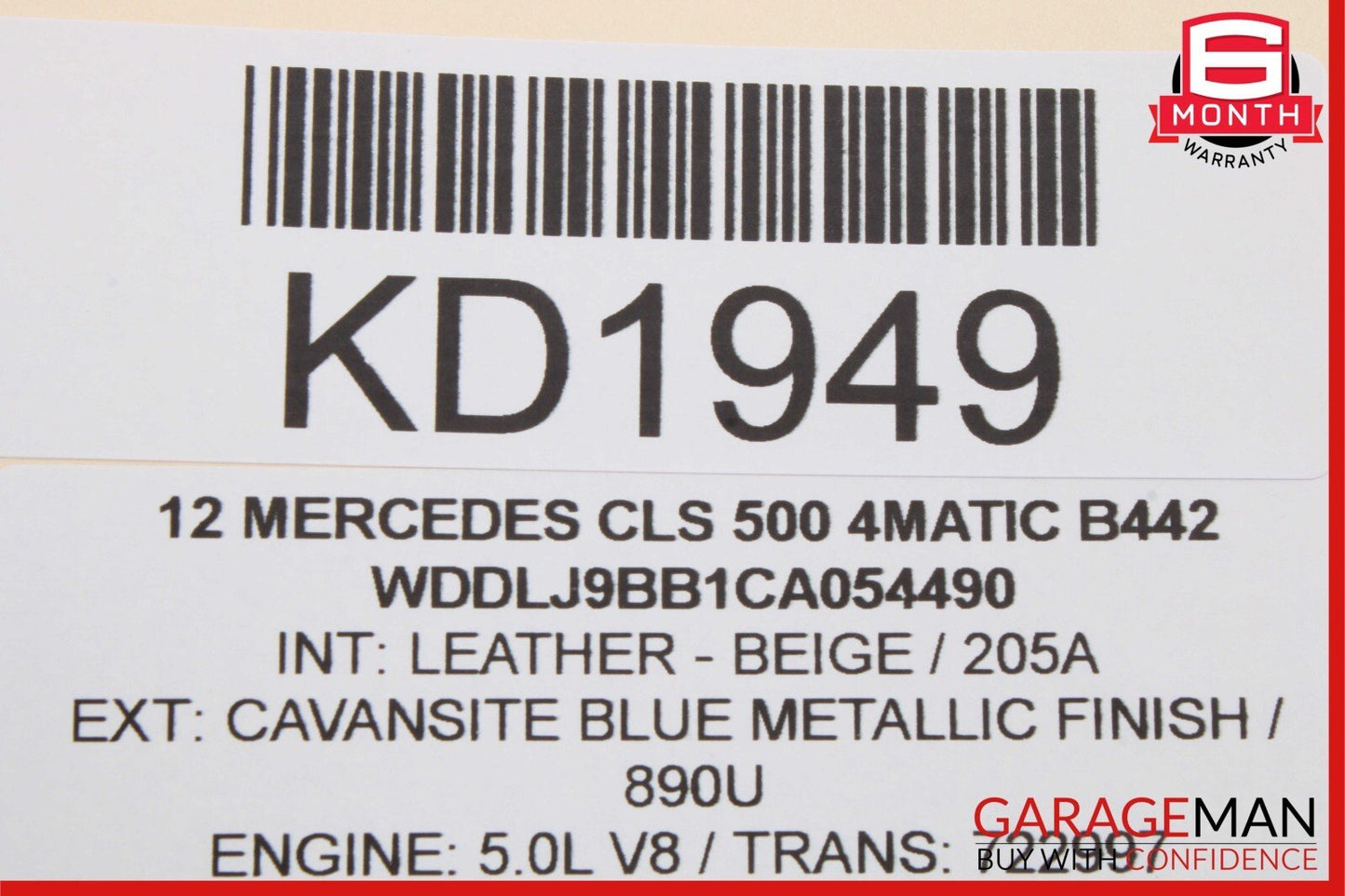 08-18 Mercedes W218 CLS500 CLS400 Rear Right Side Door Lock Latch Actuator OEM
