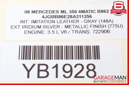 06-13 Mercedes W164 ML350 Front Left Side Exterior Door Handle OEM 1647600134
