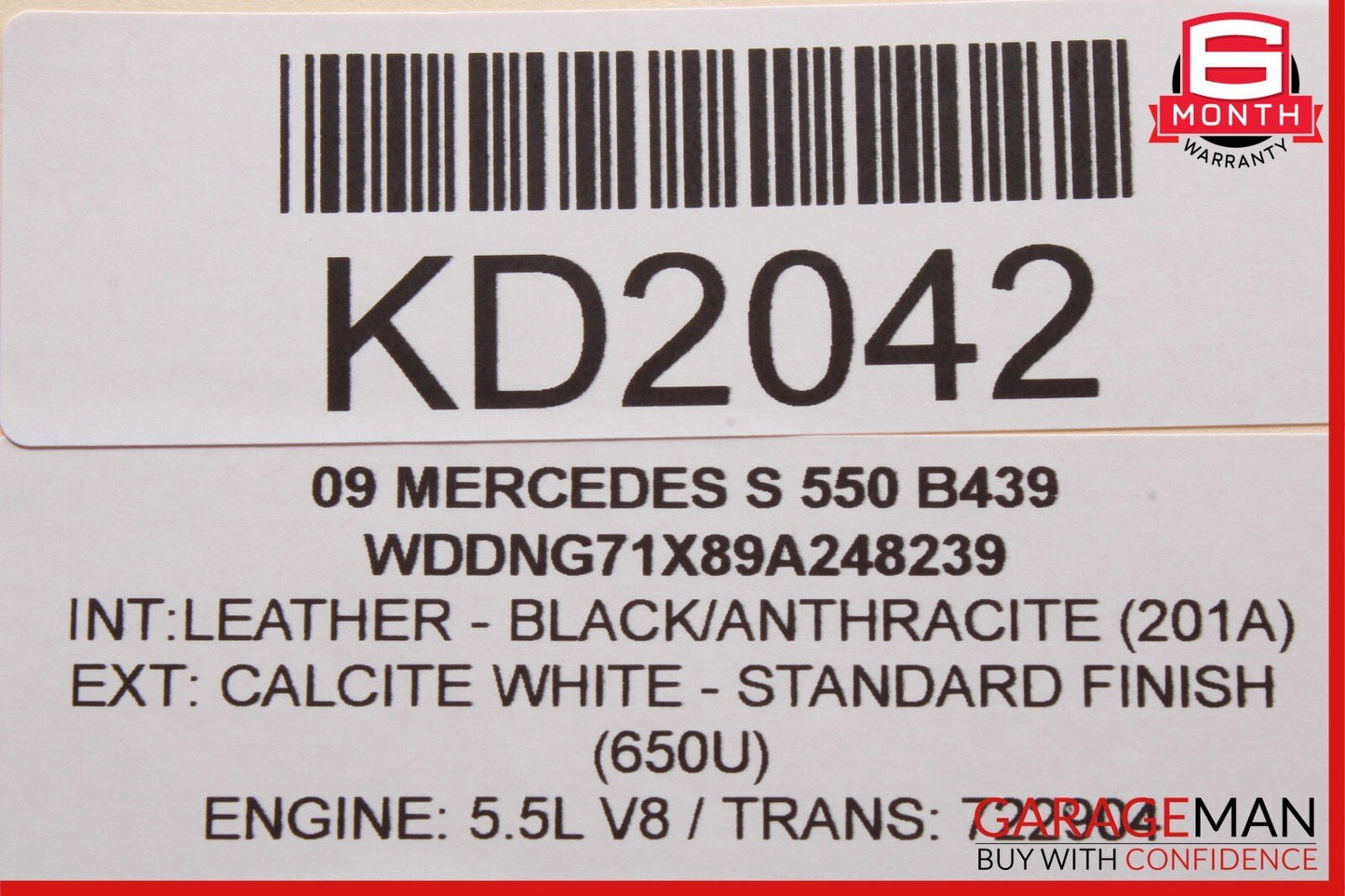 07-13 Mercede W221 S400 S550 Rear Right Side Window Control Switch Black OEM