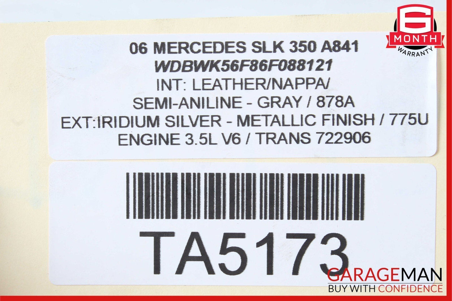 05-11 Mercedes R171 SLK350 C350 AC A/C Cooling Radiator Condenser Assembly OEM