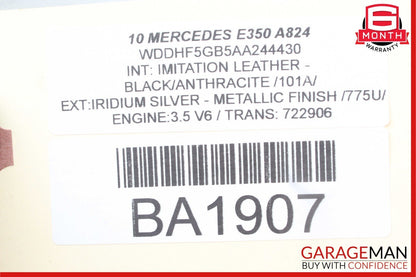 10-13 Mercedes W212 E350 Rear Left Driver Side Exterior Door Handle Silver OEM