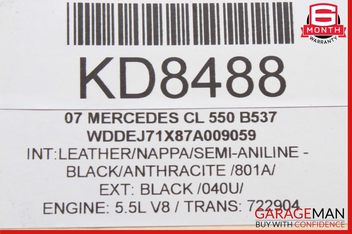 07-14 Mercedes W216 CL550 S550 Front Left Side Lower Control Arm 2213331705 OEM