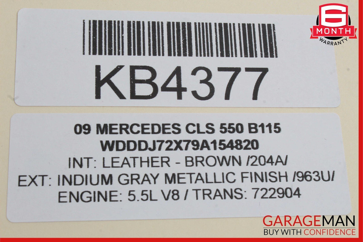 06-11 Mercedes W219 CLS550 Front Left Door Lock Latch Actuator Keyless Go OEM