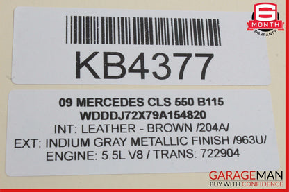 06-11 Mercedes W219 CLS550 Front Left Door Lock Latch Actuator Keyless Go OEM