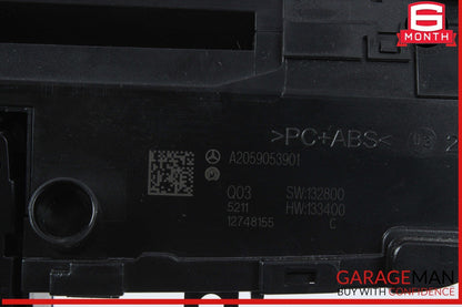 15-18 Mercedes W205 C300 Center Dashboard Hazard Control Switch w/ Clock Assy
