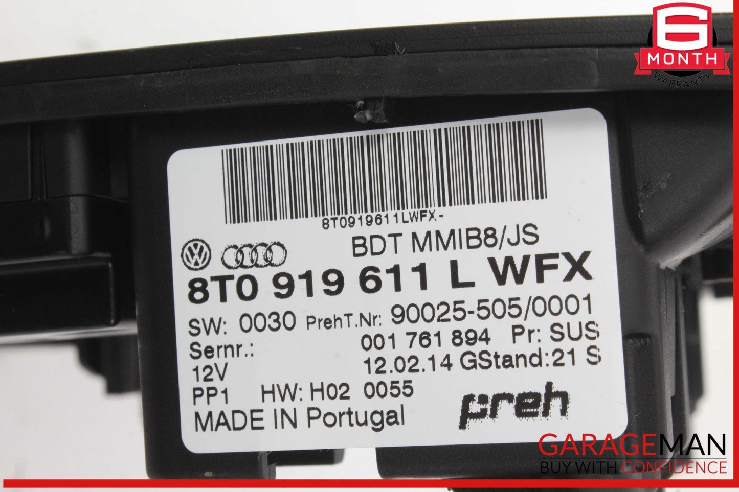 13-16 Audi A4 SQ5 Front Center Console Trim Panel w/ Switches 8T0919611L OEM