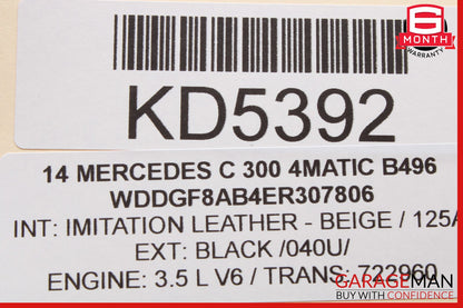 12-14 Mercedes W204 C300 Instrument Speedometer Cluster 2049004309 OEM