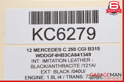 08-14 Mercedes W204 C250 C300 Rear Right Side Door Window Regulator Motor Unit
