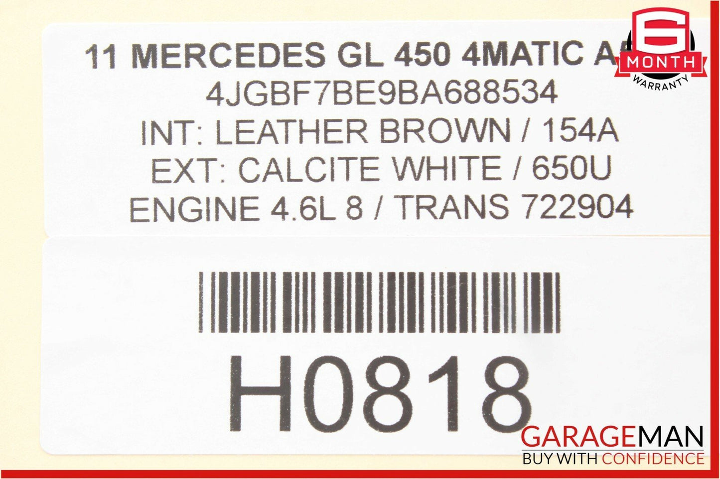 03-12 Mercedes GL450 R350 ML350 Front Left Driver Side Seat Control Module