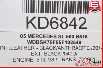 03-08 Mercedes R230 SL500 SL600 SL55 AMG Front Right Side Lower Control Arm OEM