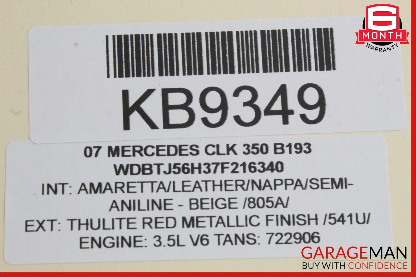 03-09 Mercedes W209 CLK350 CLK500 Front Right Side Door Lock Latch Actuator Unit