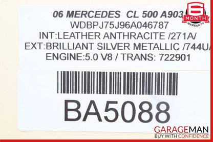 03-06 Mercedes W215 CL500 S500 Central Gateway Control Module 2205402845 OEM