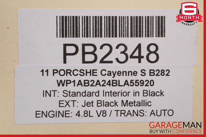 11-17 Porsche Cayenne 958 Rear Right Side Door Window Regulator Plate Motor Assy
