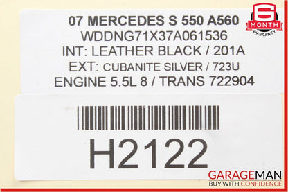 07-13 Mercedes W221 S550 Rear Right /Left Side Air Airmatic Shock Absorber Strut