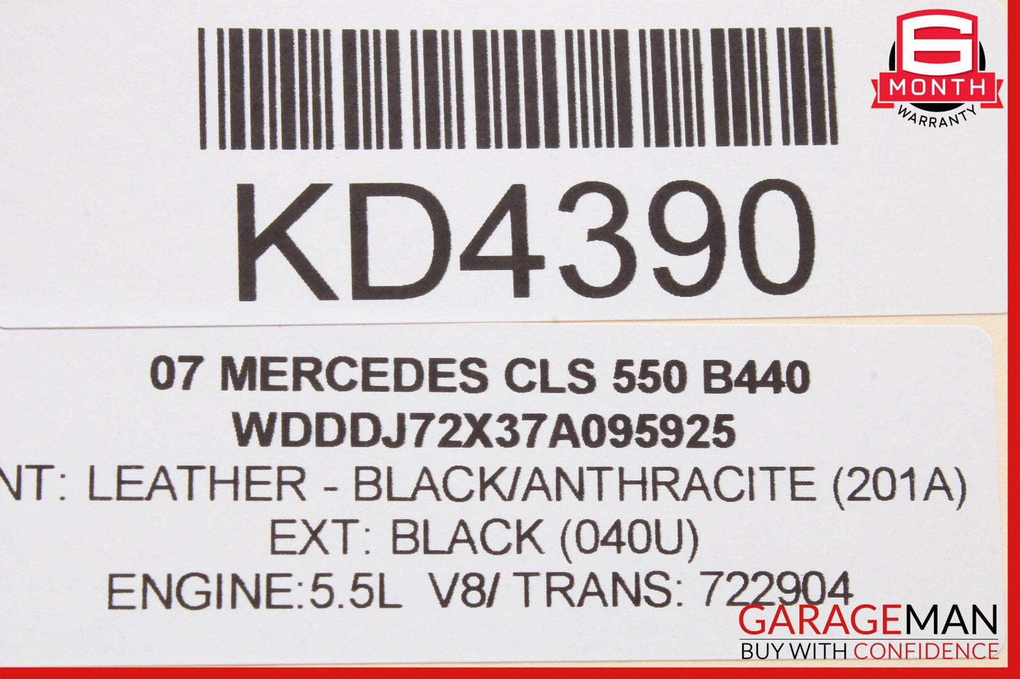 06-11 Mercedes W219 CLS500 CLS63 Rear Left Door Control Module 2198200226 OEM