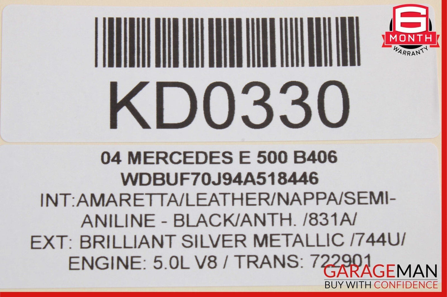 03-09 Mercedes W211 E320 E350 E500 Rear Left Side Door Lock Latch Actuator OEM