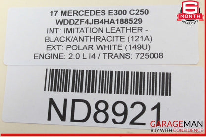 17-20 Mercedes W213 E300 Front Left Driver Side Radiator Support Bracket OEM