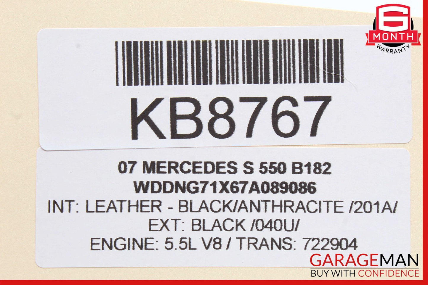 07-13 Mercedes W221 S550 Rear Right or Left Side Door Control Module Unit OEM