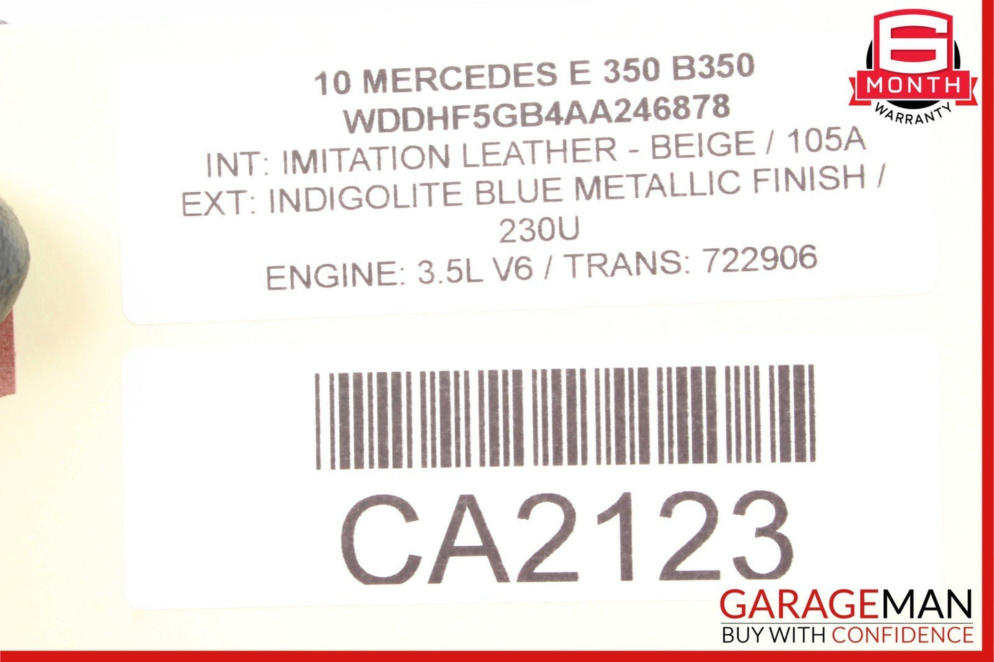 10-13 Mercedes W212 E350 E550 Front Right Side Exterior Door Handle OEM