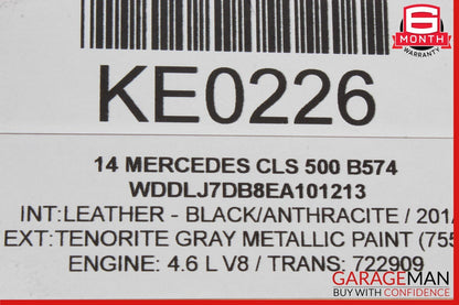 10-16 Mercedes W218 CLS500 E350 C300 Front Active Lane Assist Front Camera OEM