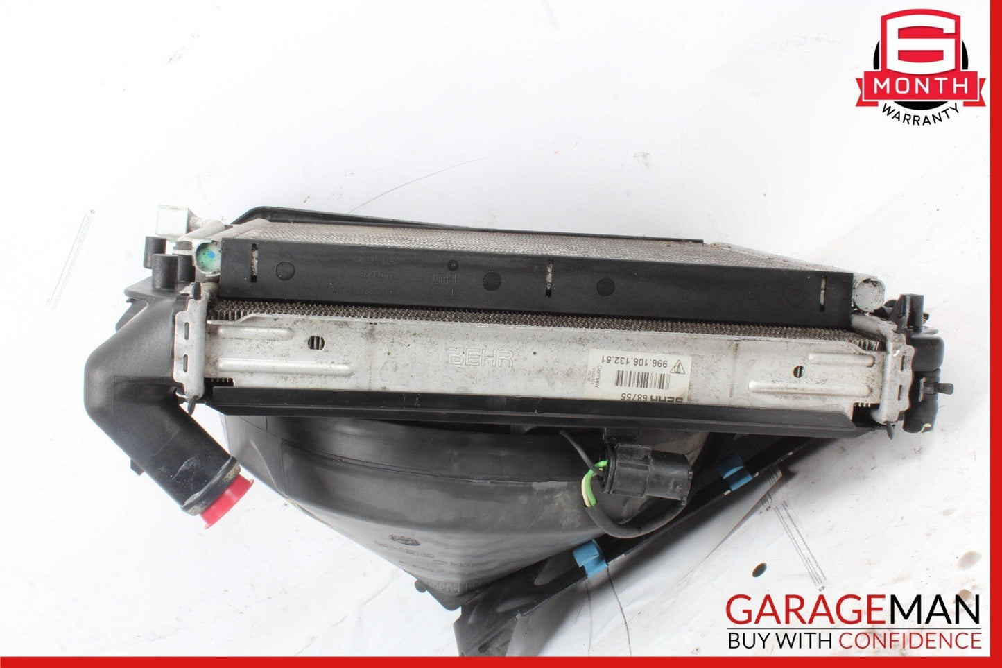 97-04 Porsche Boxster 986 S Right Side Engine Radiator AC A/C Condenser Fan Assy